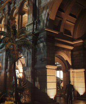 007 First Light con Path Tracing activado