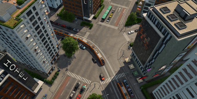 Transport Fever 3 vista de ciudad