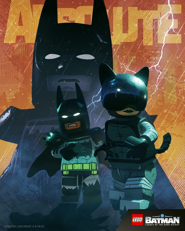 Poster Absolute Batman y Catwoman LEGO Batman El Legado del Caballero Oscuro