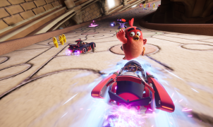 Red de Angry Birds en Sonic Racing CrossWorlds