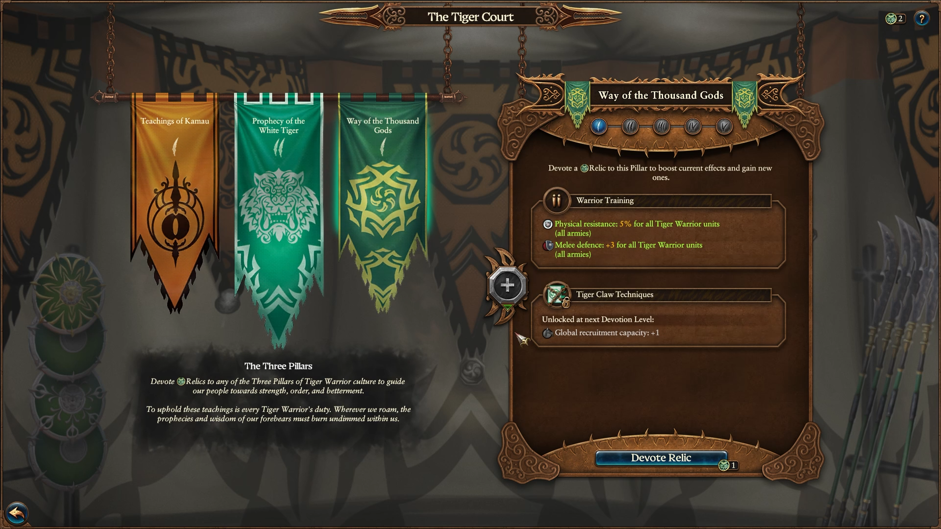 La Corte del Tigre, mecánica de campaña del DLC Bhashiva en Total War WARHAMMER III