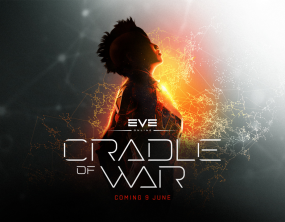 EVE Online Cradle of War expansion key art - lanzamiento 9 de junio 2026