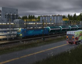 Estación de tren industrial en Transport Fever 3