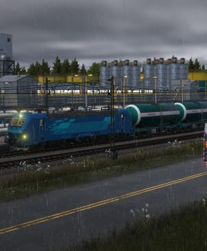 Estación de tren industrial en Transport Fever 3