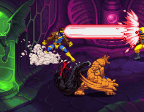 La Cosa y Cíclope en MARVEL Cosmic Invasion