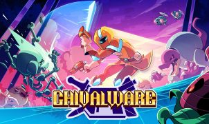 Chivalware roguelite pixel art, caballeros digitales con armas disquete