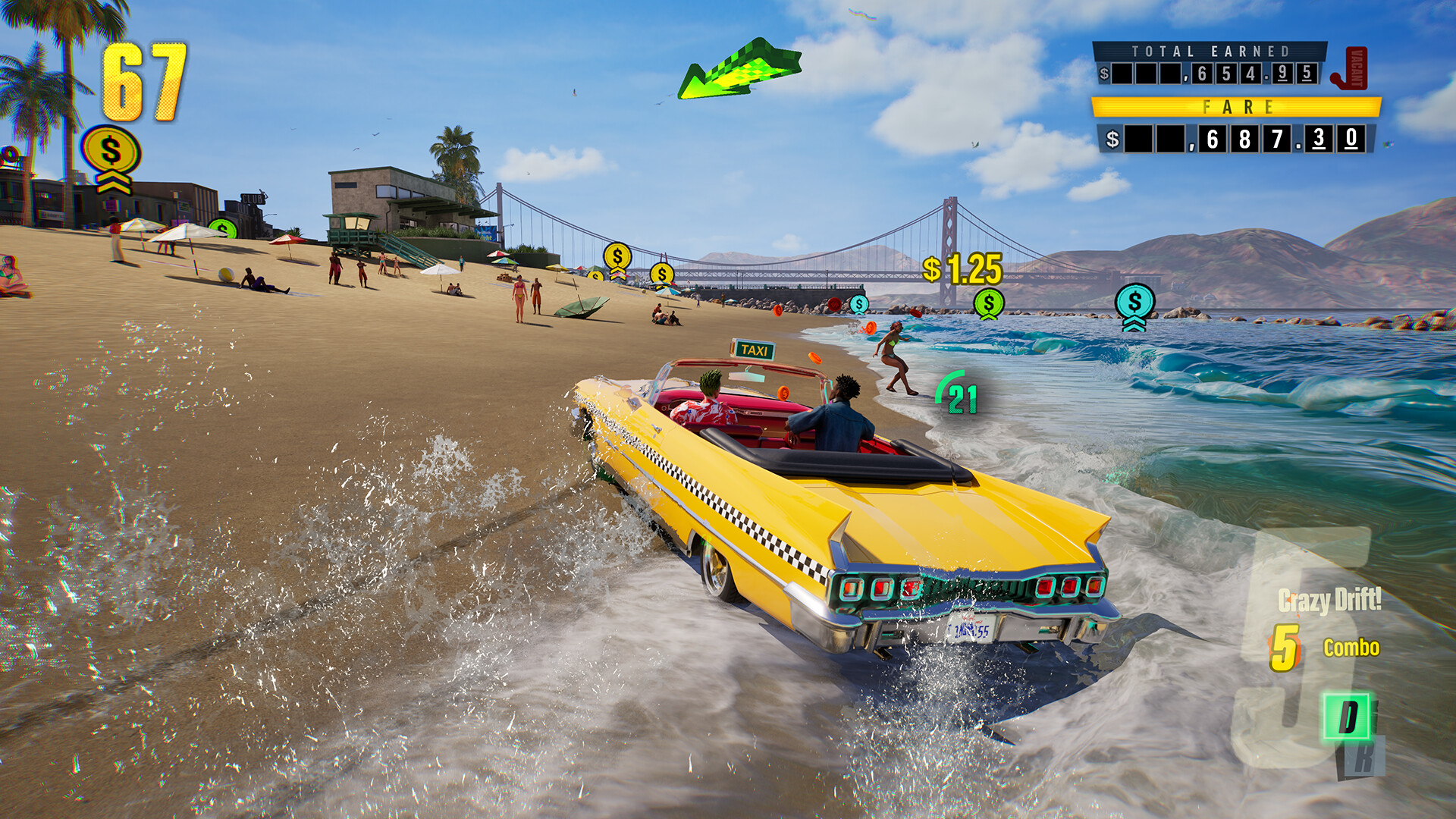 Conducción extrema en Crazy Taxi: World Tour