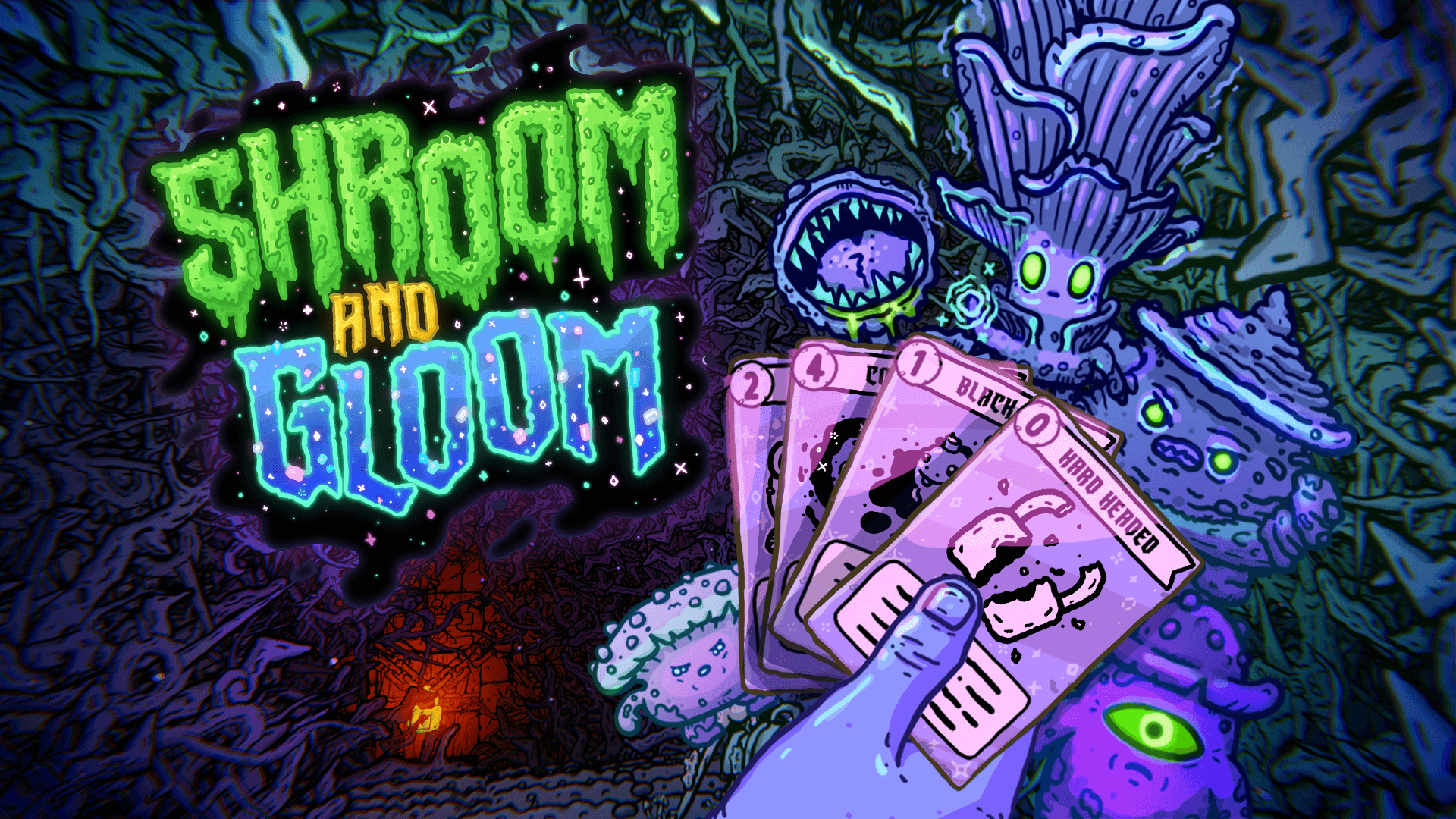 Shroom and Gloom, deckbuilder roguelike fúngico de Team Lazerbeam y Devolver Digital