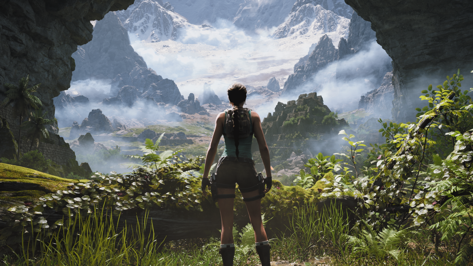 Lara Croft contempla la selva de Vilcabamba en Tomb Raider: Legacy of Atlantis