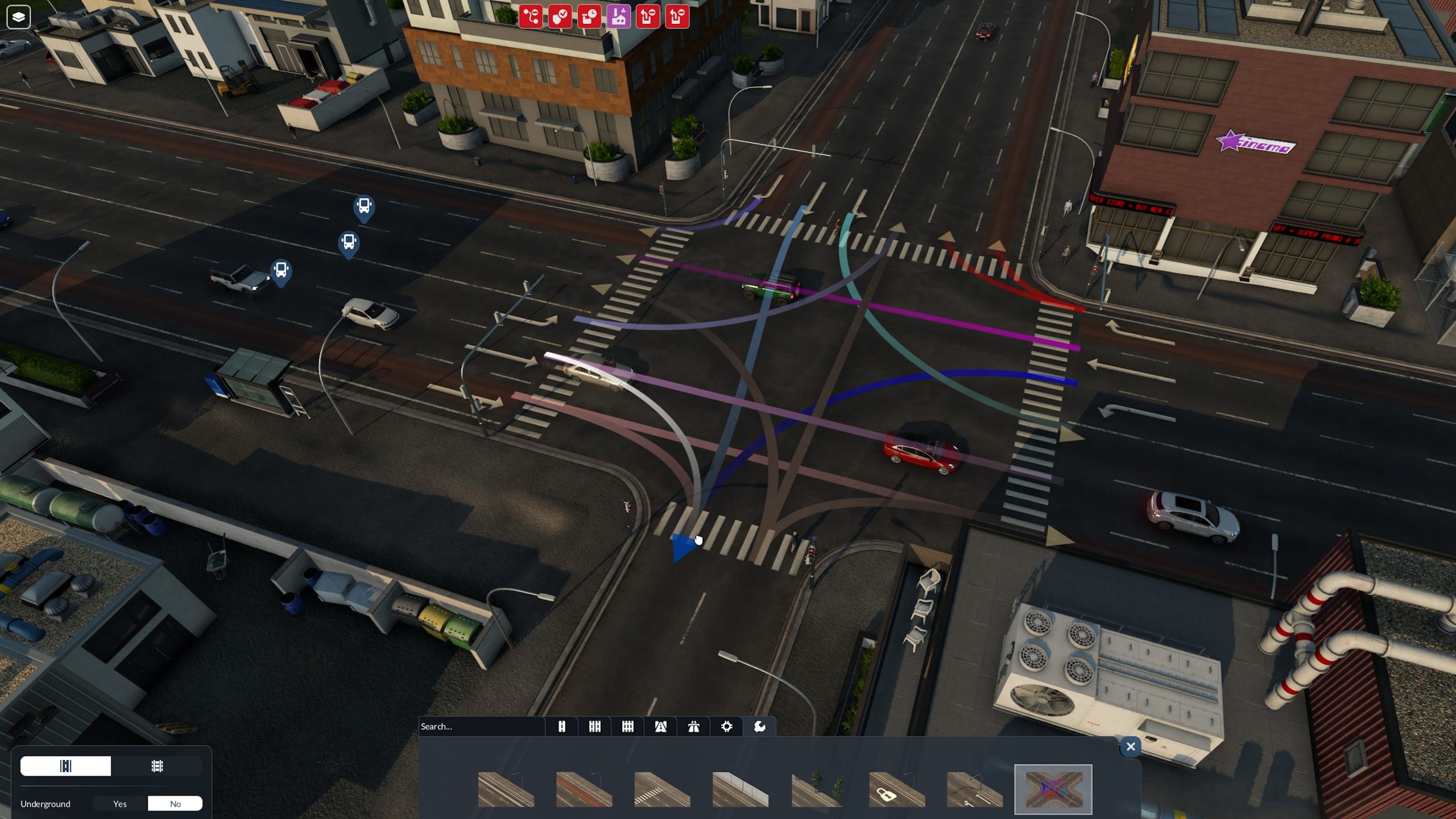 Transport Fever 3 - interfaz del gestor de líneas renovada