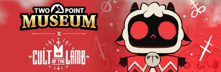 Two Point Museum x Cult of the Lamb - banner de la actualización del digiverso