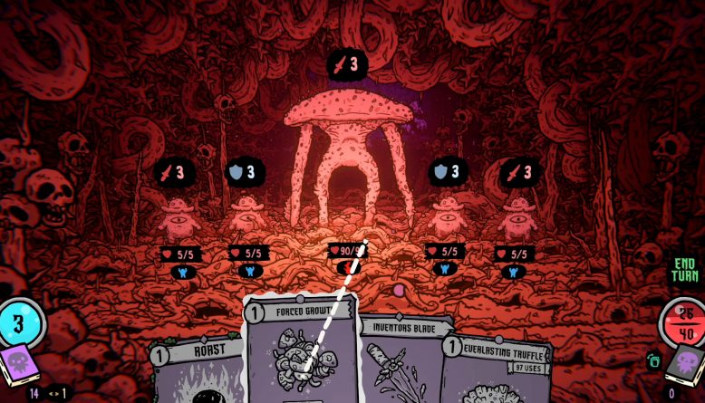 Shroom and Gloom - captura de dungeon con enemigos fúngicos