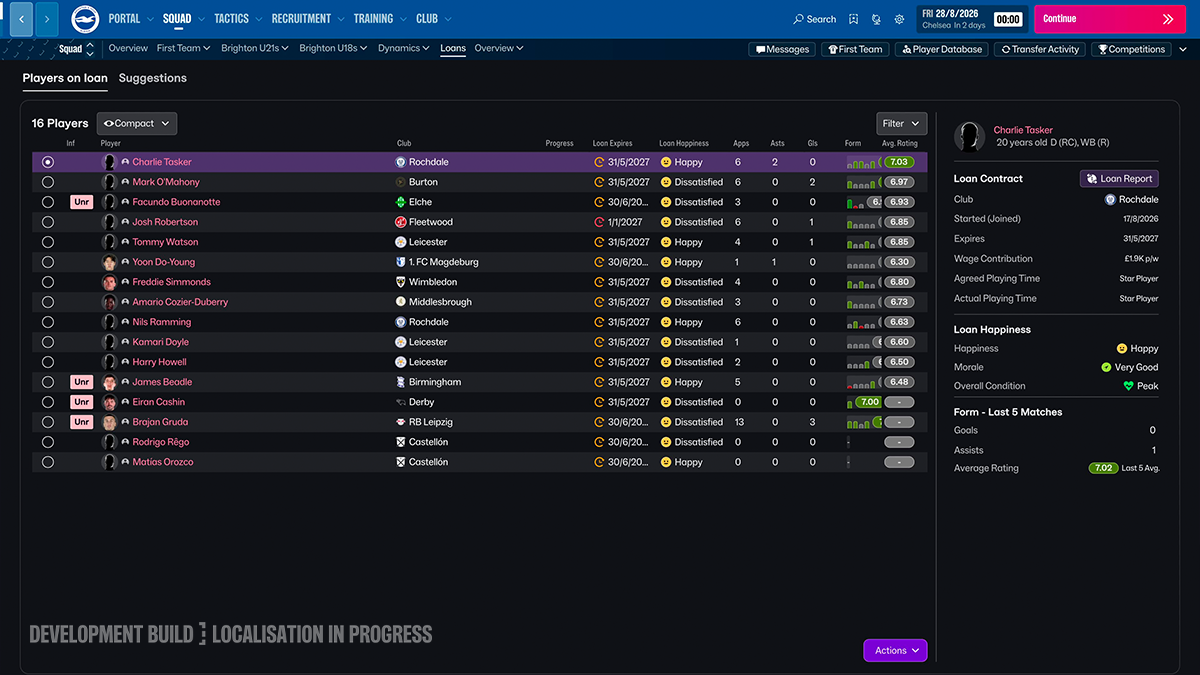 Football Manager 27 - Nuevas tarjetas de información de jugador