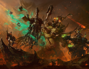 Total War WARHAMMER III Lords of the End Times - key art del DLC