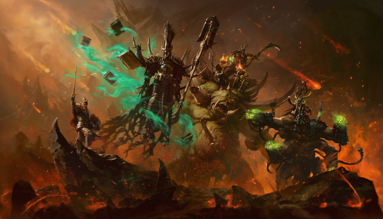 Total War WARHAMMER III Lords of the End Times - key art del DLC