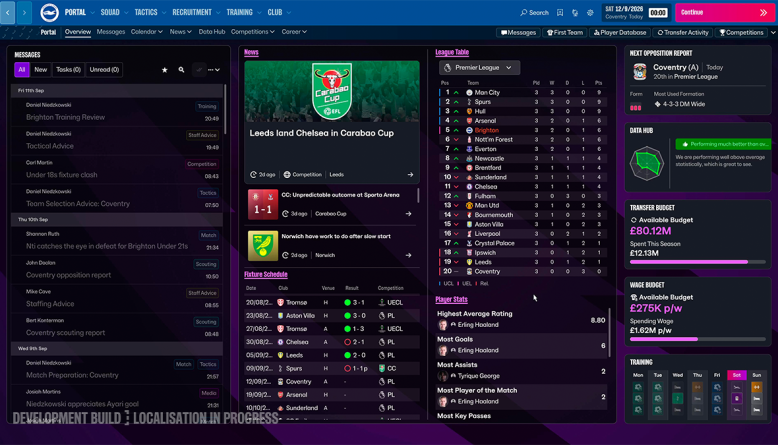 Football Manager 27 - primer análisis de navegación e interfaz