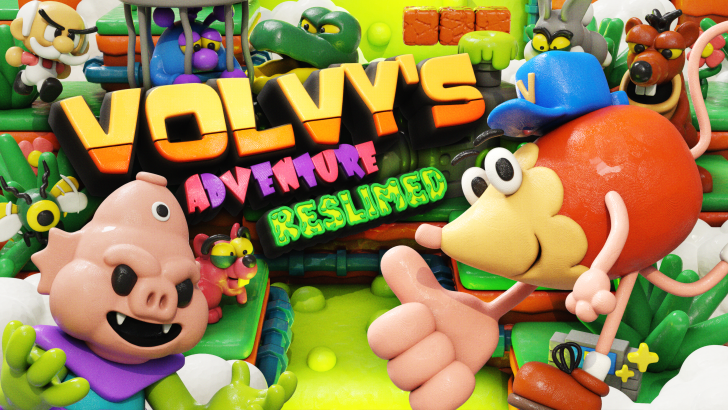 Volvys Adventure Reslimed - Key Art oficial de Devolver Digital