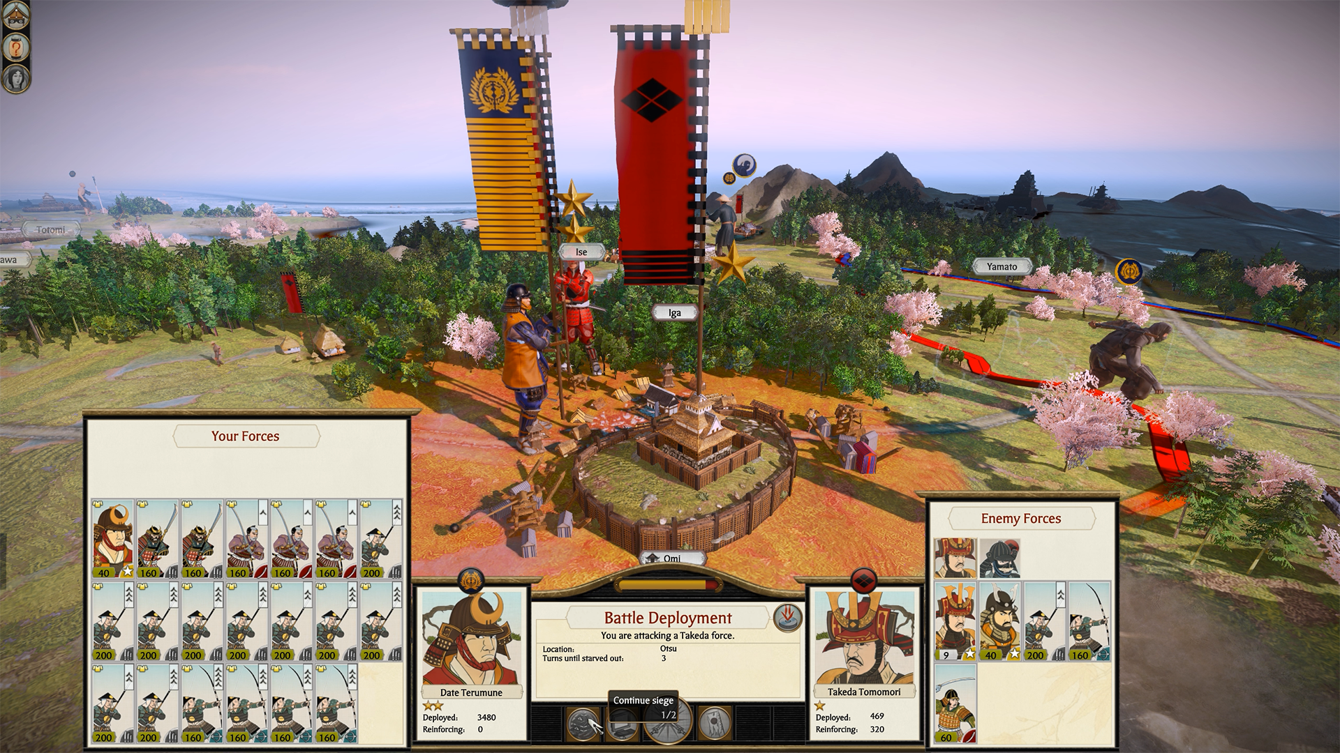 Asedio en Total War SHOGUN 2 edición completa